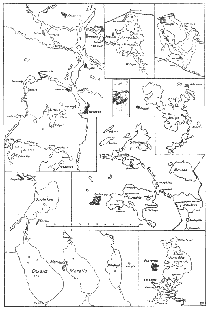 Lietuvos ežerų planai