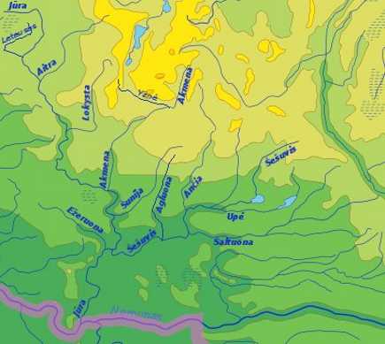 The river Jura catchment area